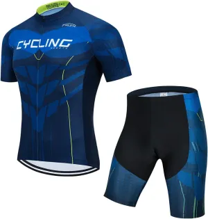 Cycling Jerseys Sets Short Sleeve Bike Clothing Suits Bicycle top Men MTB Jersey Breathable Summer