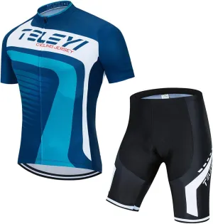 Cycling Jerseys Sets Short Sleeve Bike Clothing Suits Bicycle top Men MTB Jersey Breathable Summer