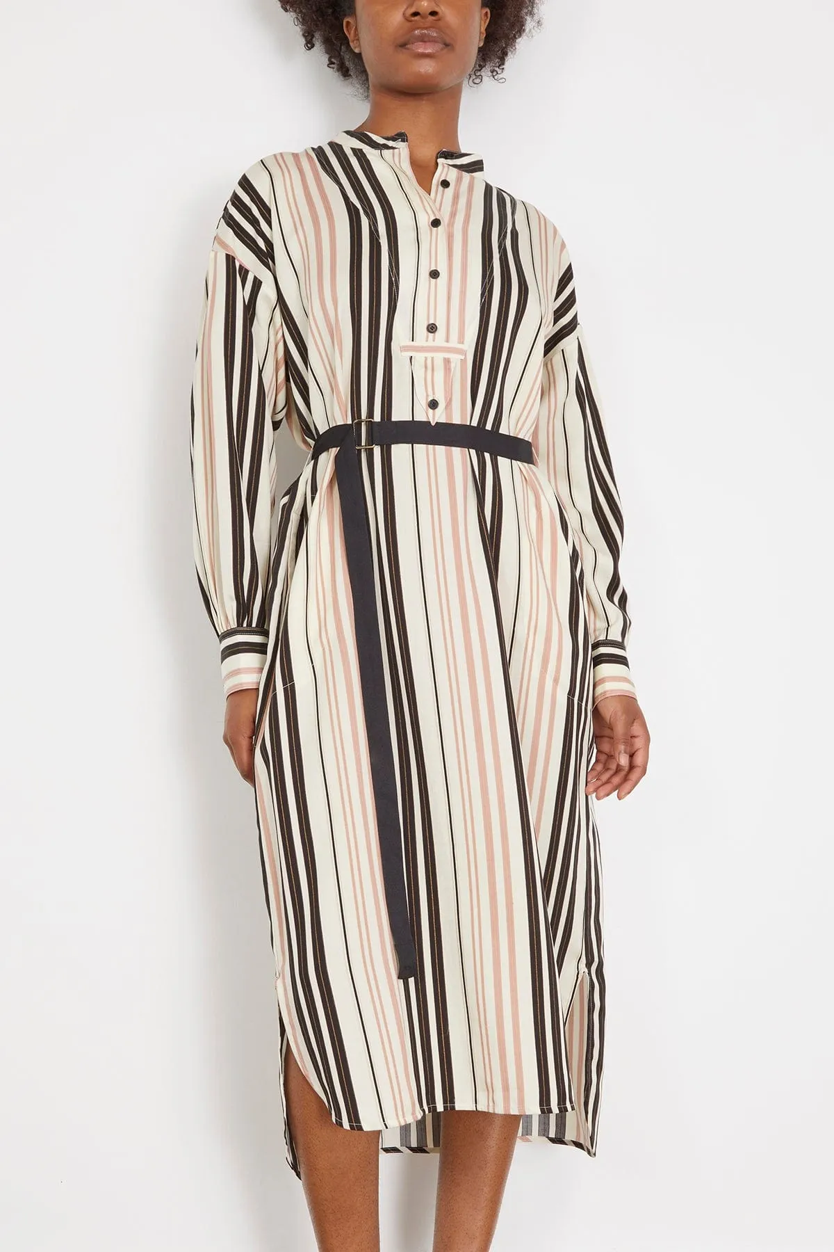 Dinka Midi Dress in Savanna Ecru