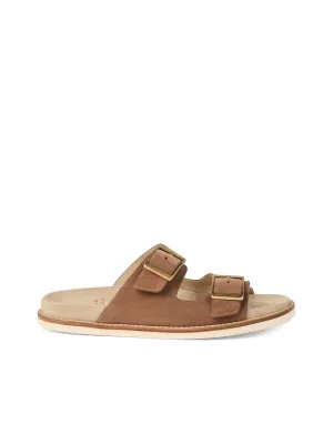 Double Buckle Slipon Sandals