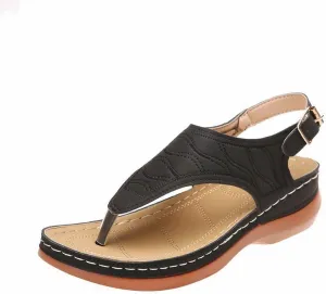 Easter Outfit Women Orthopedic Shoes for Women Sandals Summer Shoes for Women 10.5 Black Low Wedges for Women Dressy White Platform Sandals Womens Thong Sandals