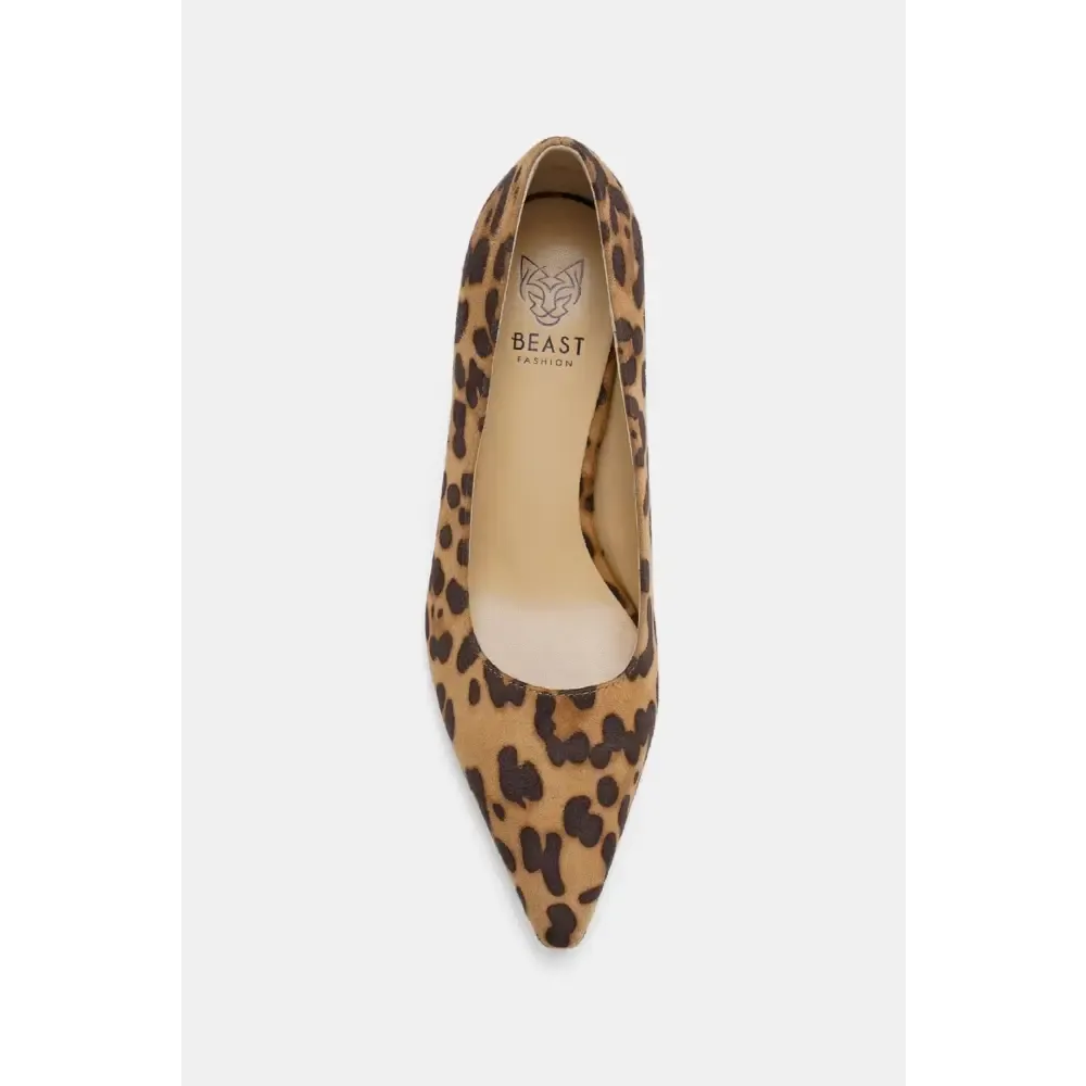 Elevate Your Look with Luxury Fashion for Women in Leopard Point Toe Pumps