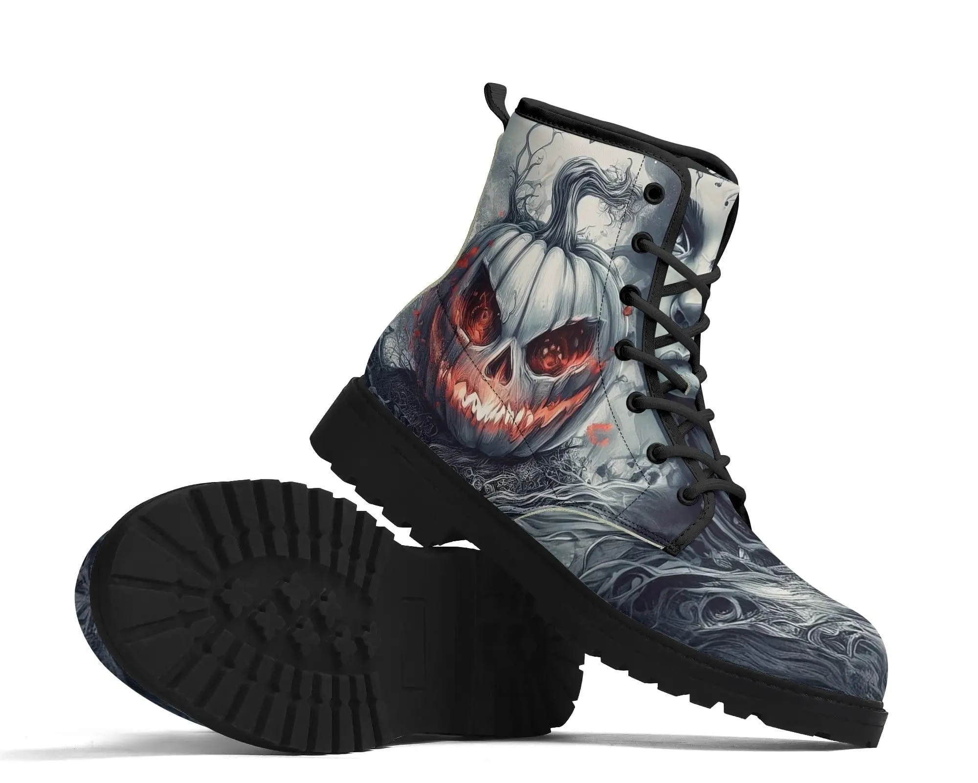 Ember Vine Leather Boots