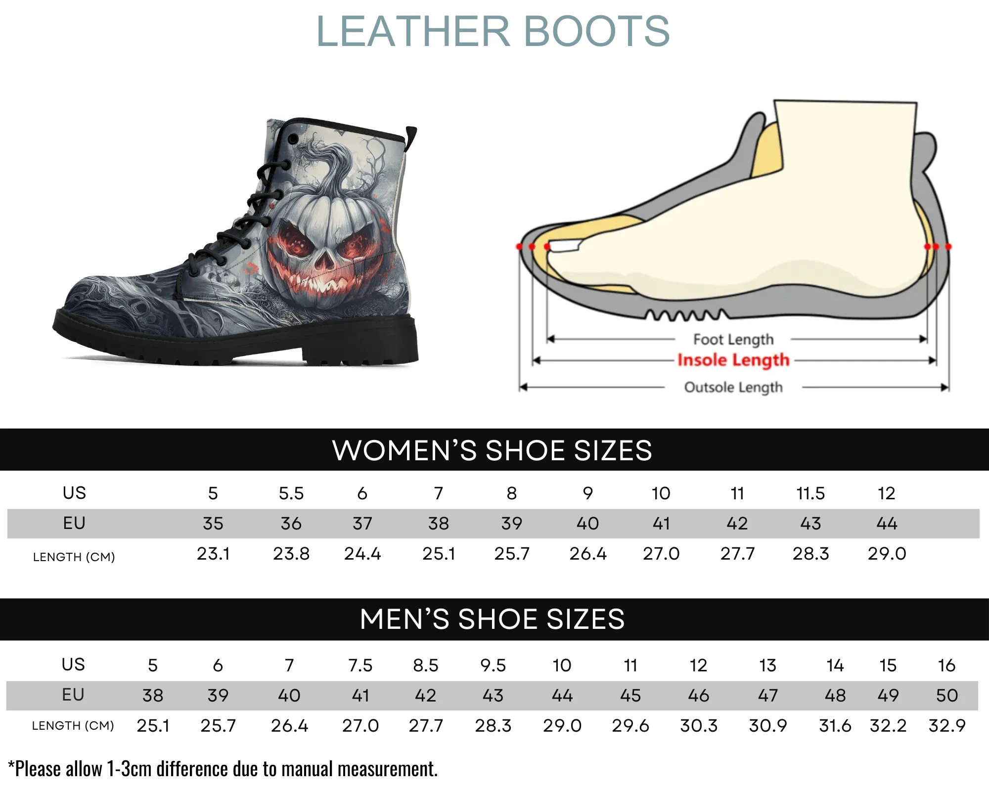Ember Vine Leather Boots