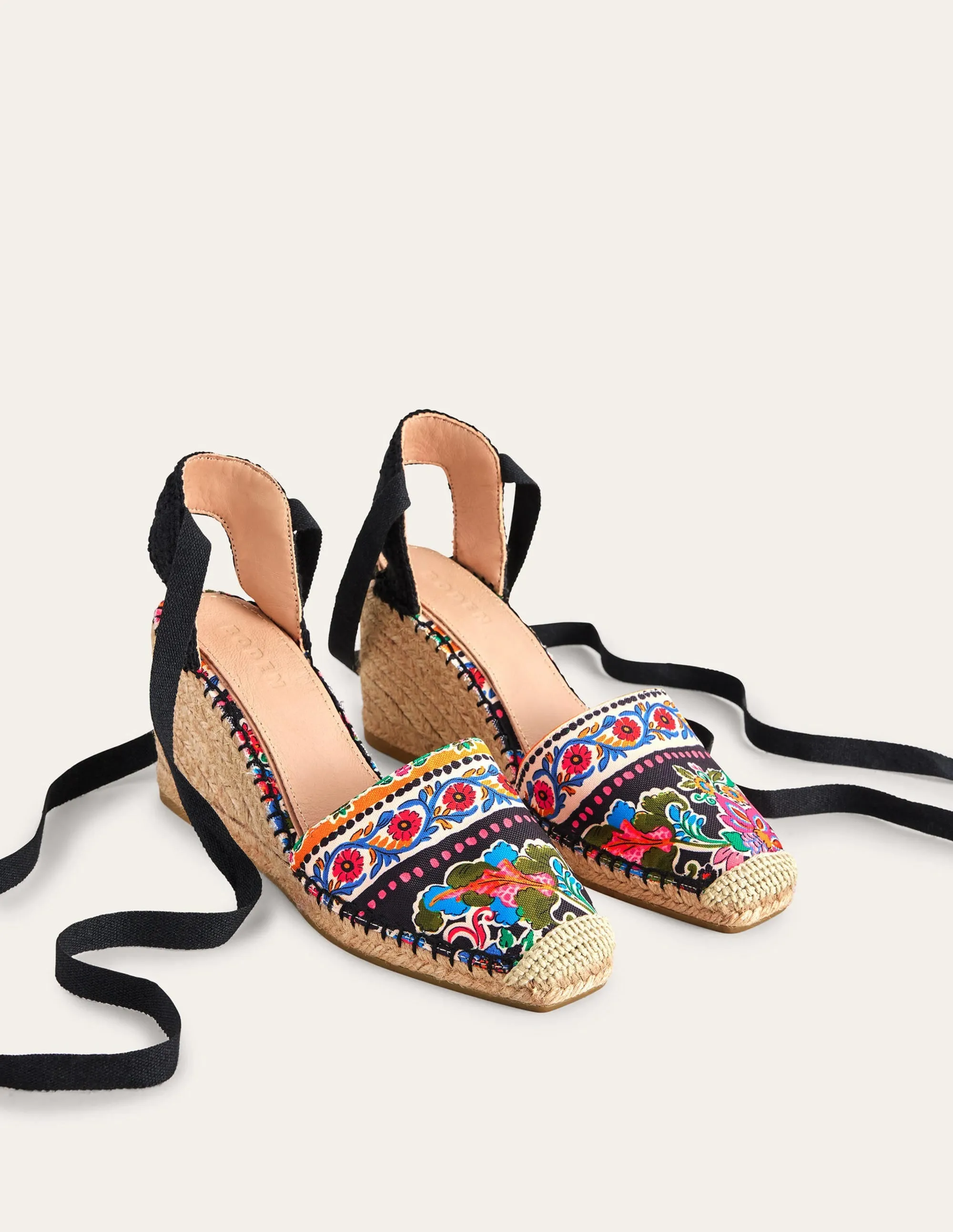 Esme Espadrille Wedges-Carnation Bloom