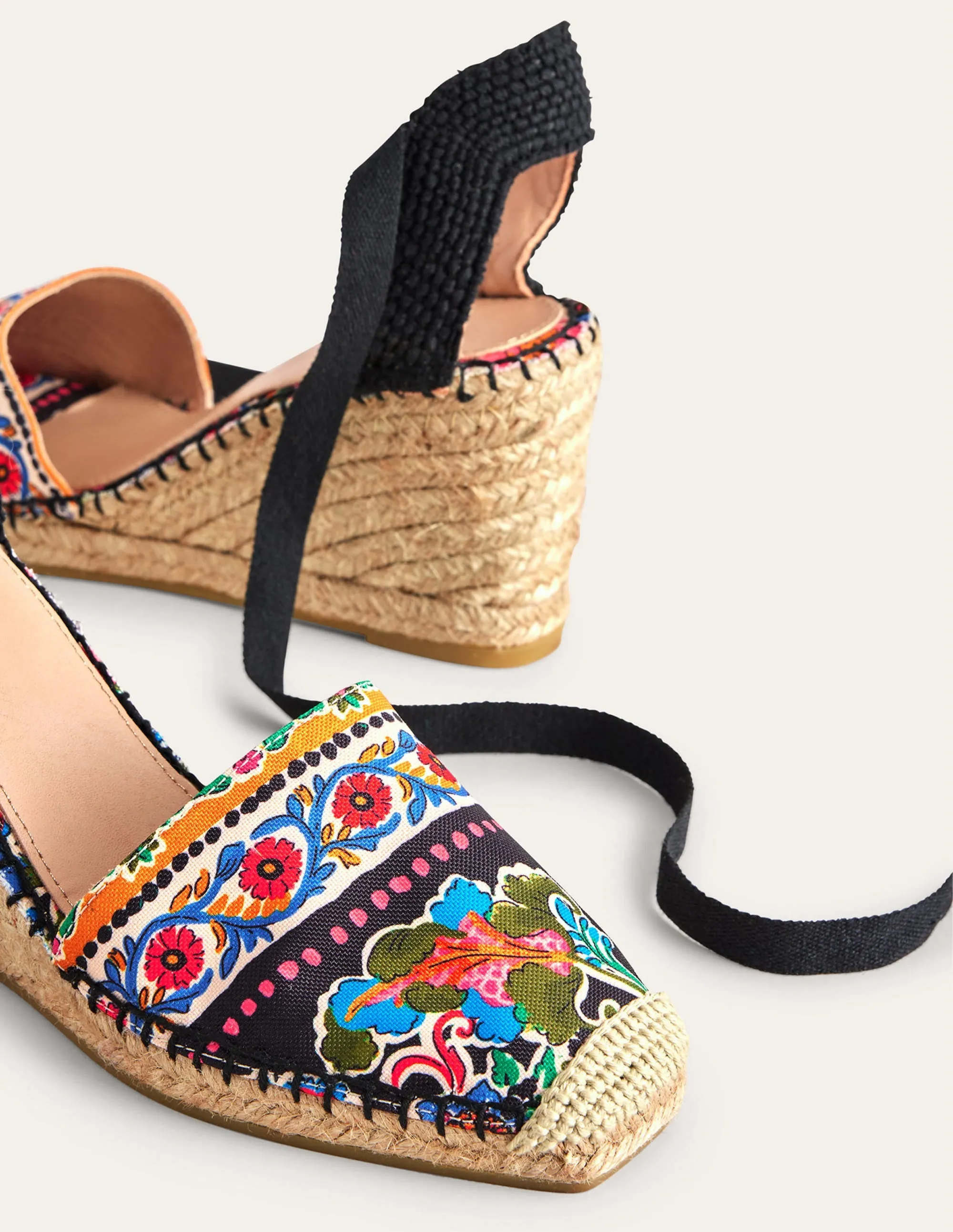Esme Espadrille Wedges-Carnation Bloom