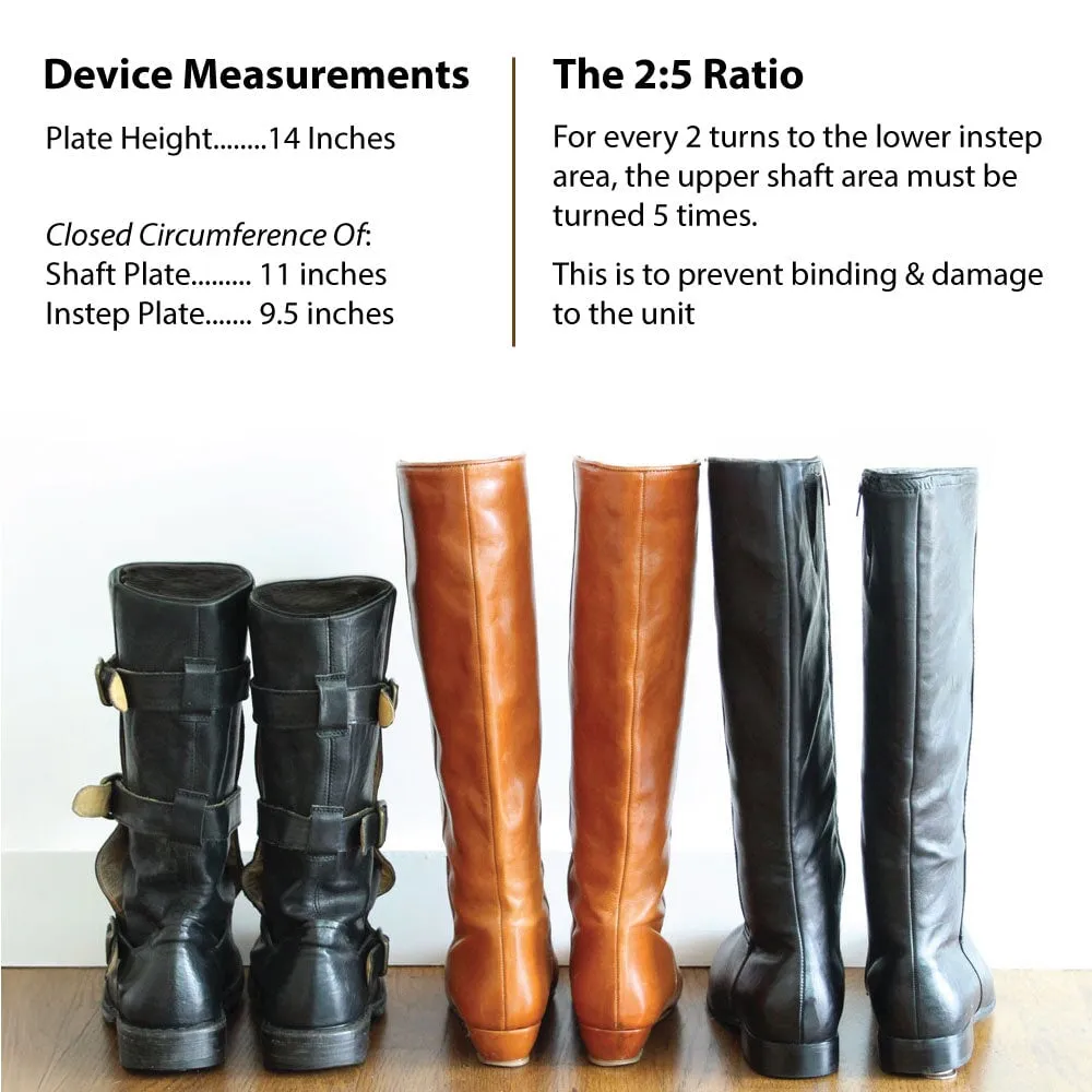 FootFitter Cast Aluminum Combination Boot Instep and Shaft Stretcher