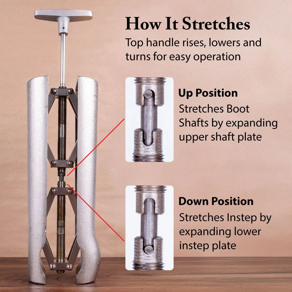 FootFitter Cast Aluminum Combination Boot Instep and Shaft Stretcher