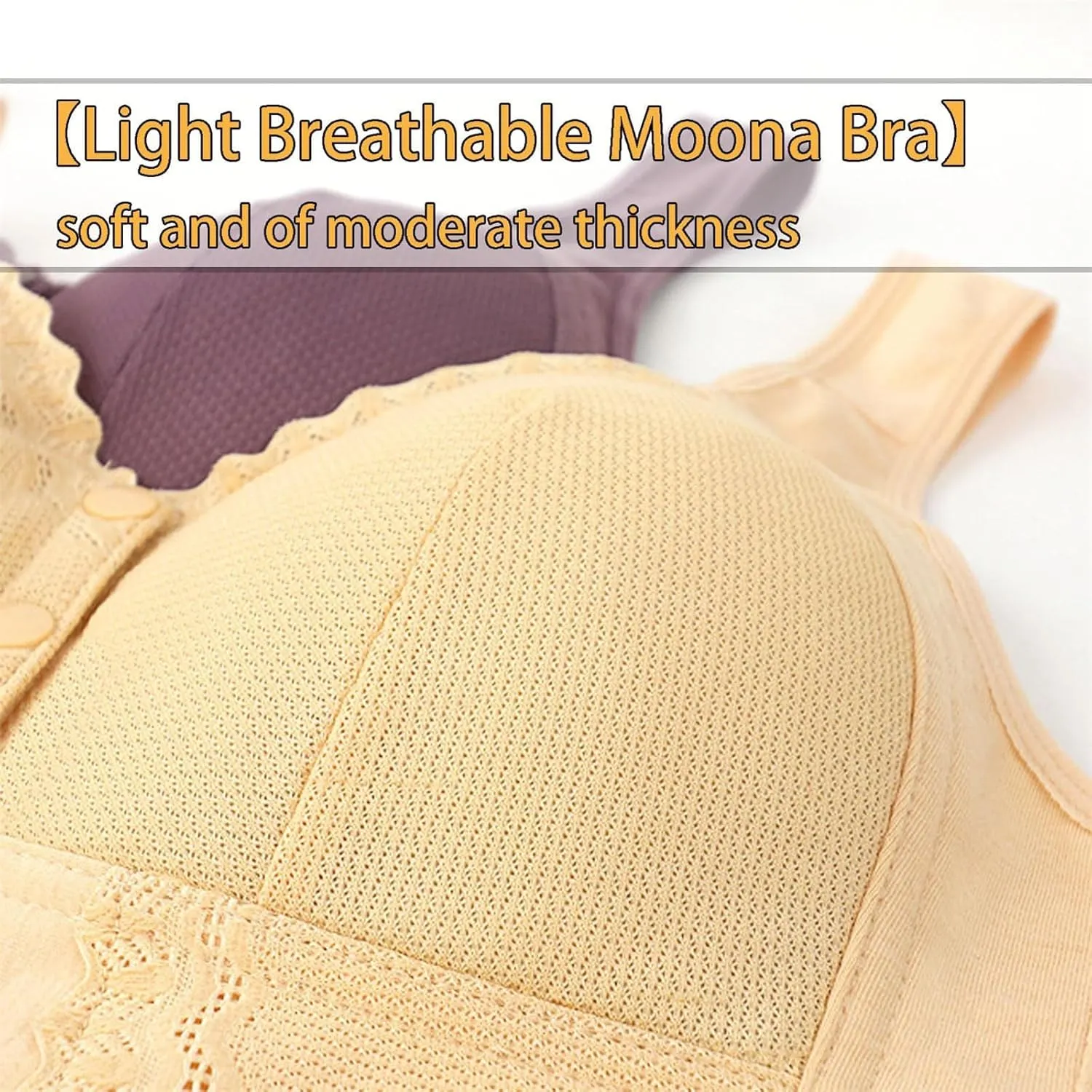 Front Closure Breathable Bra for Seniors