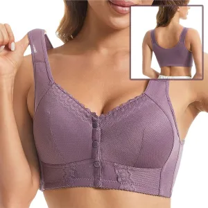 Front Closure Breathable Bra for Seniors