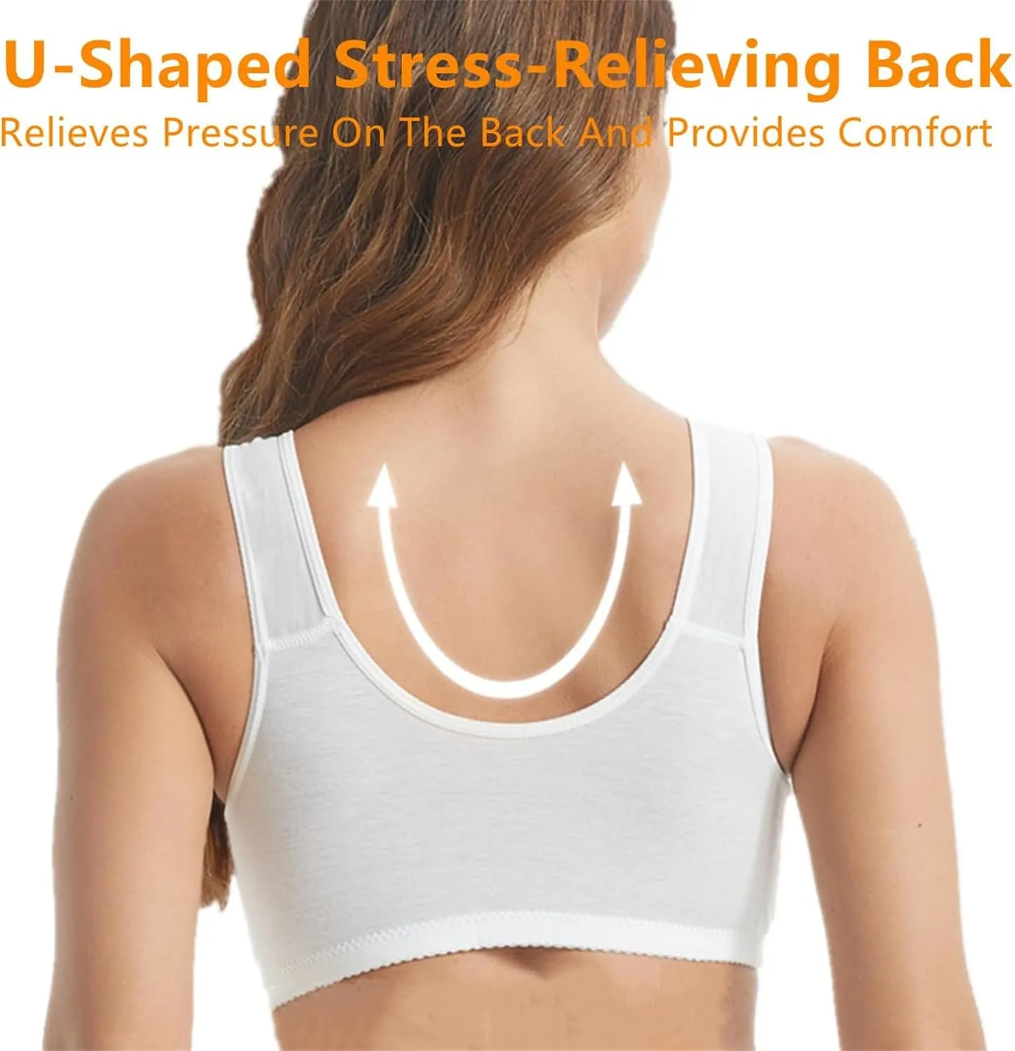 Front Closure Breathable Bra for Seniors