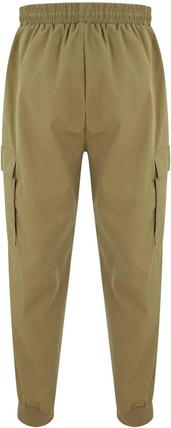 GIERIDUC Men's Paisley Pants Cargo Jogger Men's Tall Size Athletic Pants Mens Polyester Cargo Pants Relaxed Fit Cord Trouser