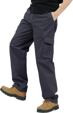 GIERIDUC Men's Water Resistant Hiking Pants Mens Loose Fit Corduroy Pants Loose Cargo Pants for Men Light Tan Corduroy Pants