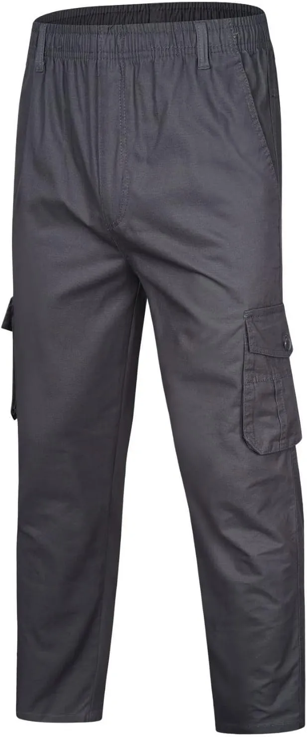 GIERIDUC Men's Water Resistant Hiking Pants Mens Loose Fit Corduroy Pants Loose Cargo Pants for Men Light Tan Corduroy Pants