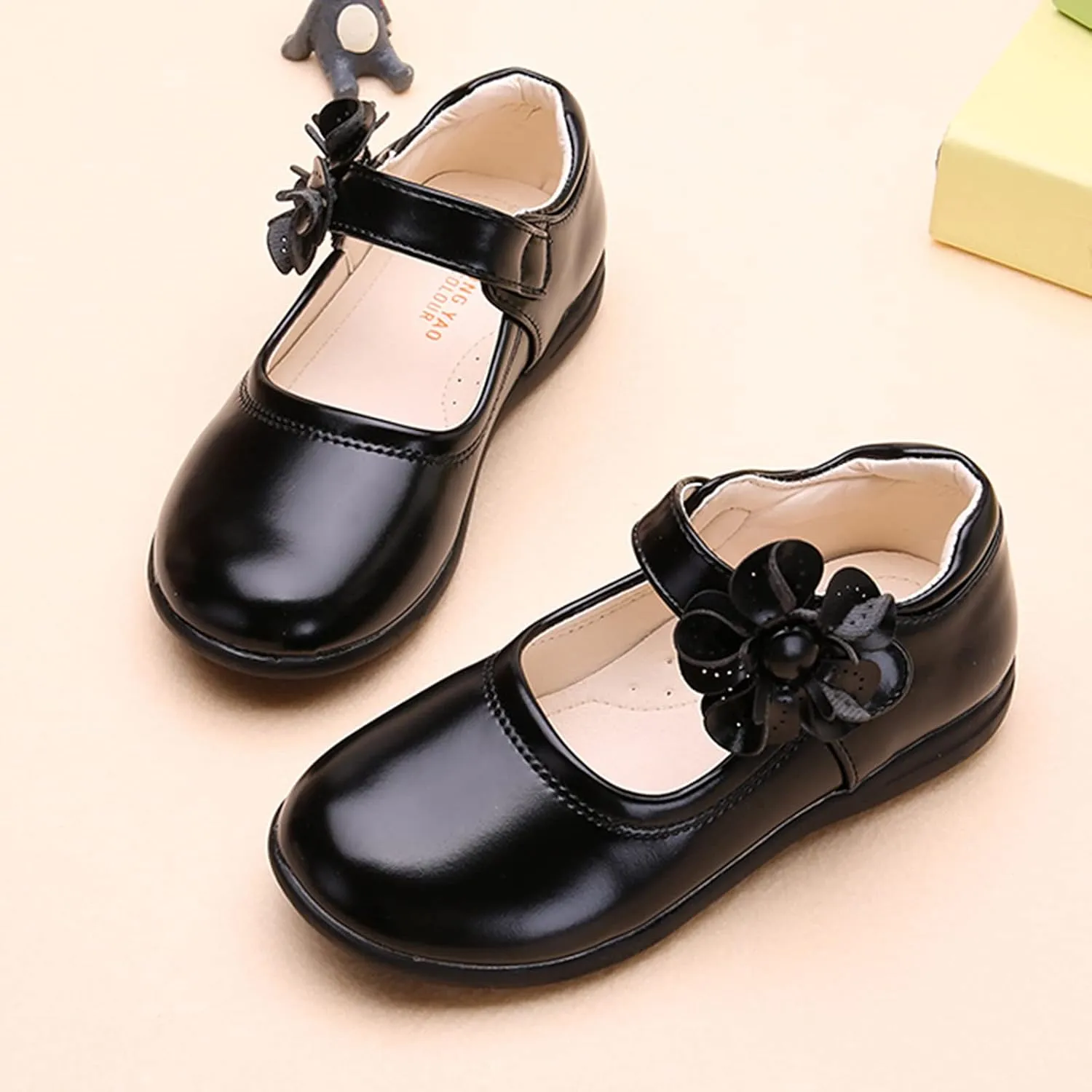 Girls Dress Shoes,Children Baby Girls Leather Flower Princess Shoes Soft Dance Shoes Kids Shoes 3-12 Years