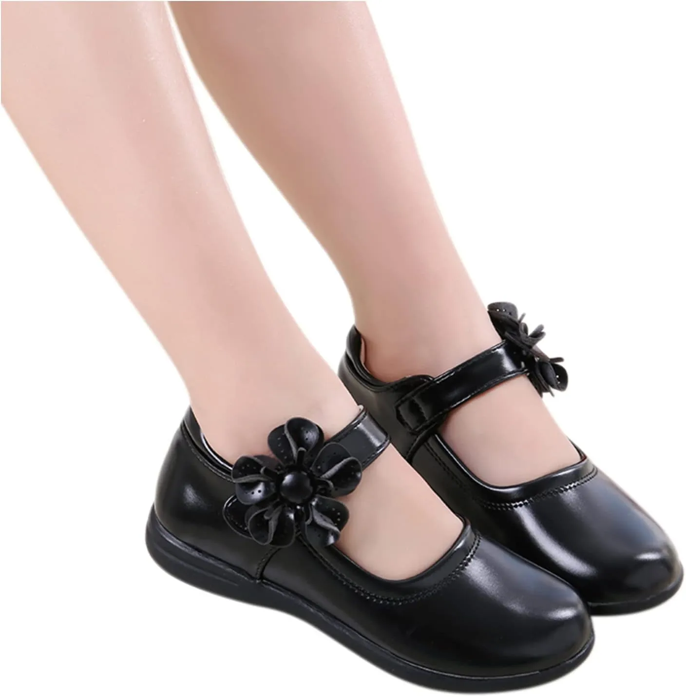 Girls Dress Shoes,Children Baby Girls Leather Flower Princess Shoes Soft Dance Shoes Kids Shoes 3-12 Years