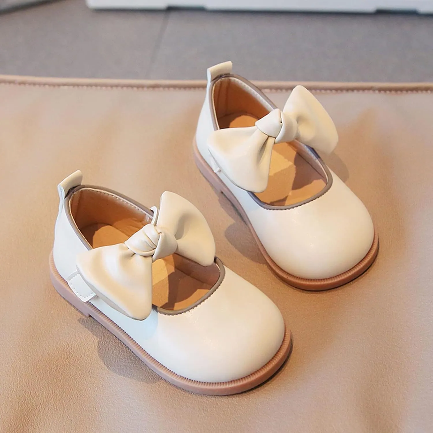 Girls Mary Jane Dress Oxfords Shoes with Bow Flower Toddler Little Girl School Uniform Shoes for Wedding Part??