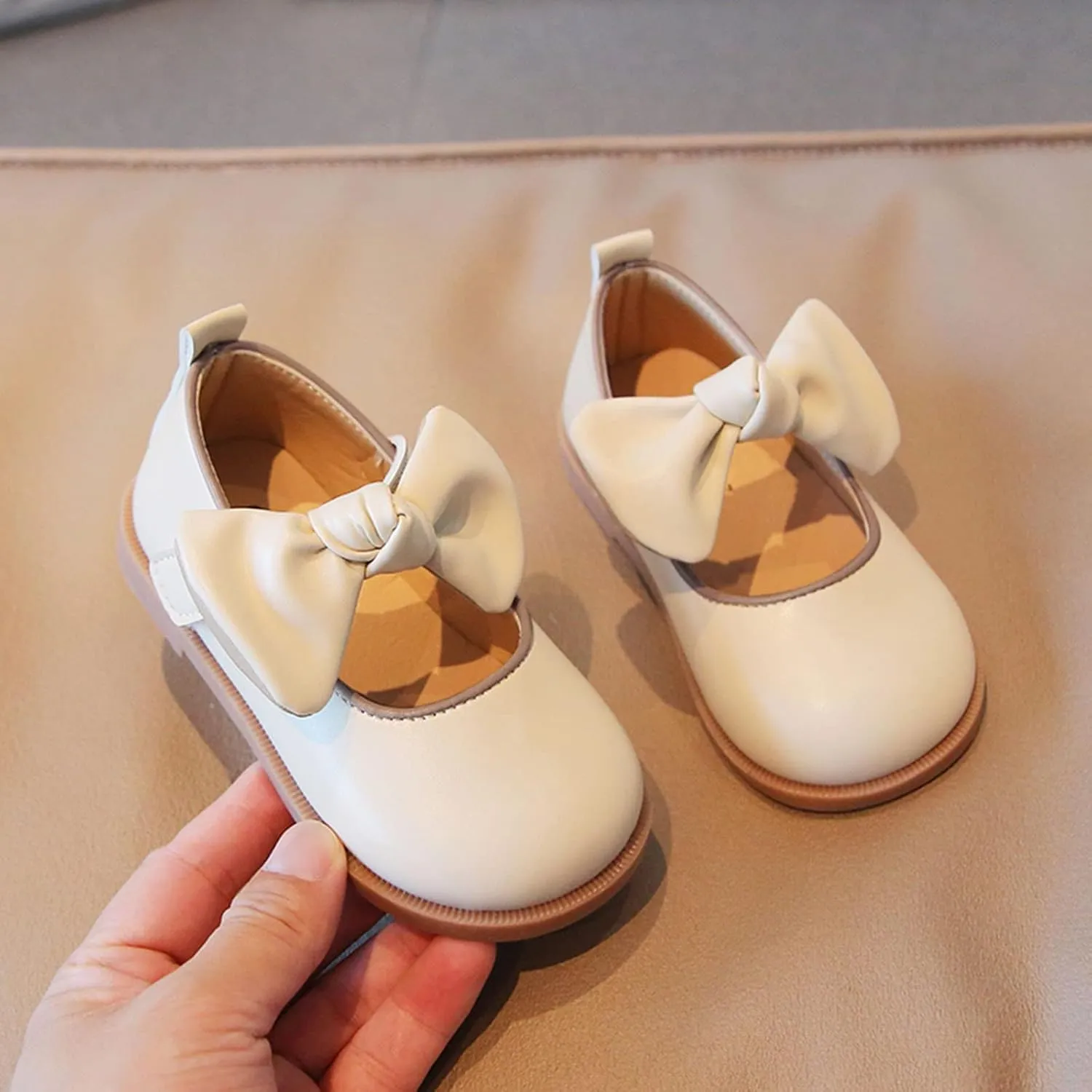 Girls Mary Jane Dress Oxfords Shoes with Bow Flower Toddler Little Girl School Uniform Shoes for Wedding Part??
