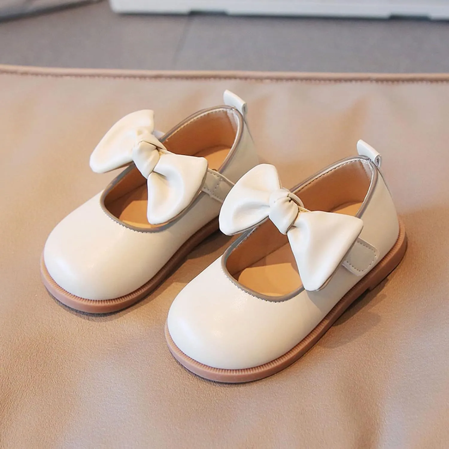 Girls Mary Jane Dress Oxfords Shoes with Bow Flower Toddler Little Girl School Uniform Shoes for Wedding Part??