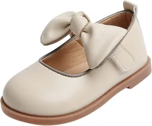 Girls Mary Jane Dress Oxfords Shoes with Bow Flower Toddler Little Girl School Uniform Shoes for Wedding Part??