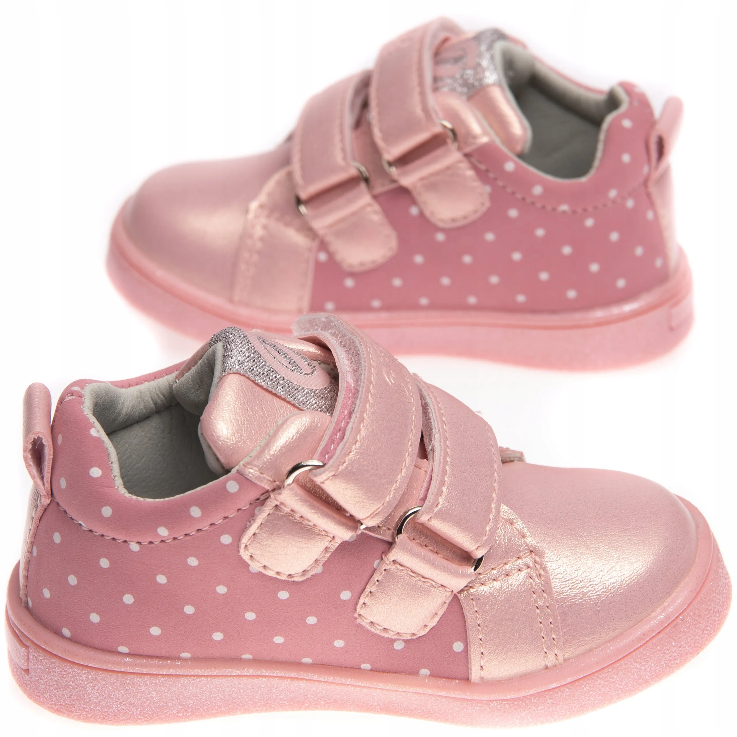 Girls' Pink Sneakers with Butterflies | P549PINK