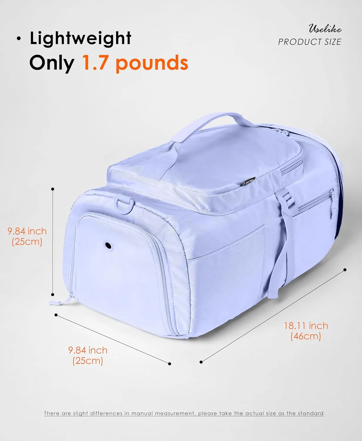 Gym Bag for Women Workout Gym Backpack with Shoe Compartment Sports Duffel Bag Multiple Pockets 30L (Lavender)