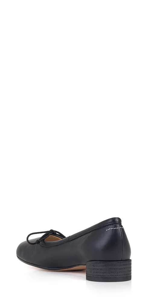 Heeled Anatomic Leather Ballerinas