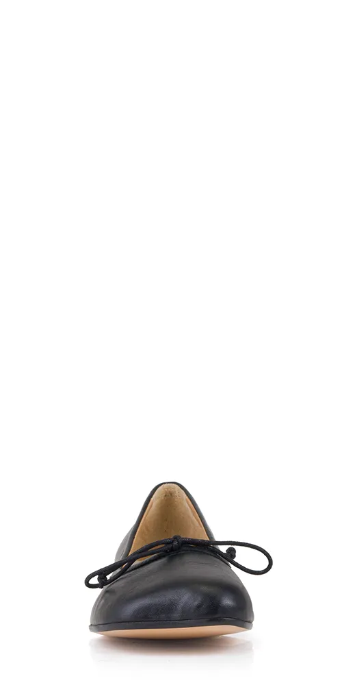 Heeled Anatomic Leather Ballerinas