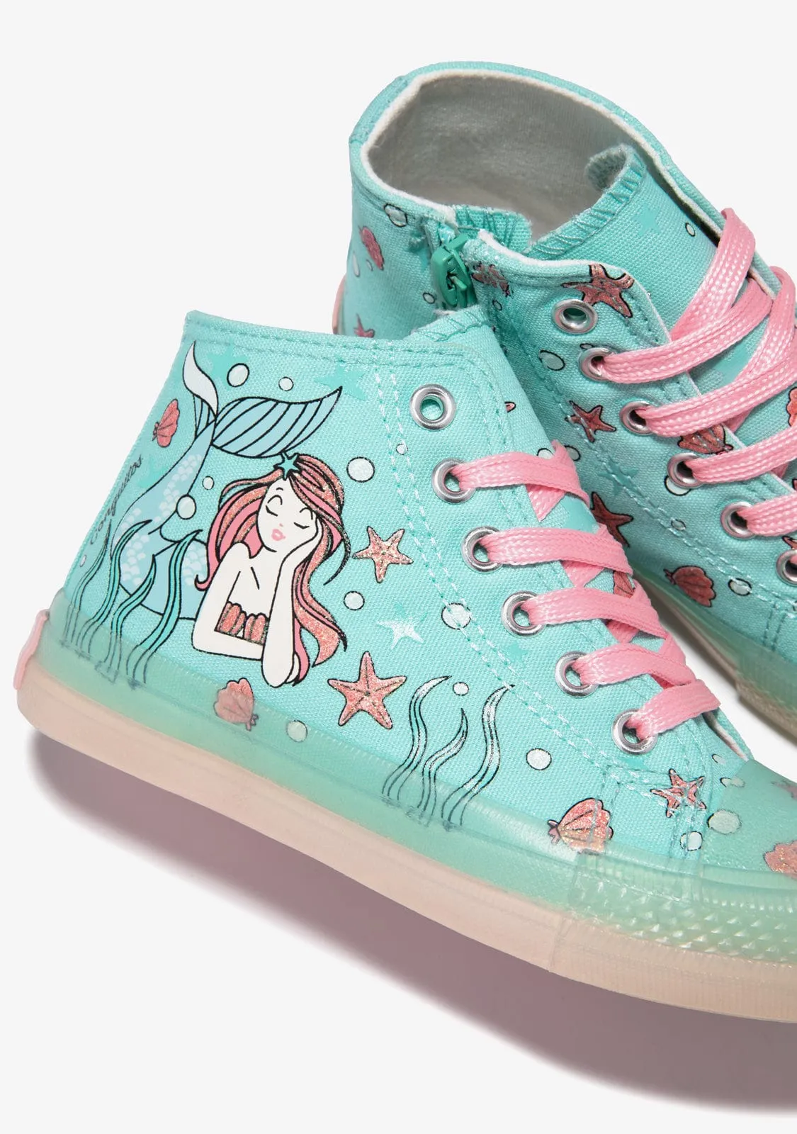 Hi Top Mermaid Sneakers