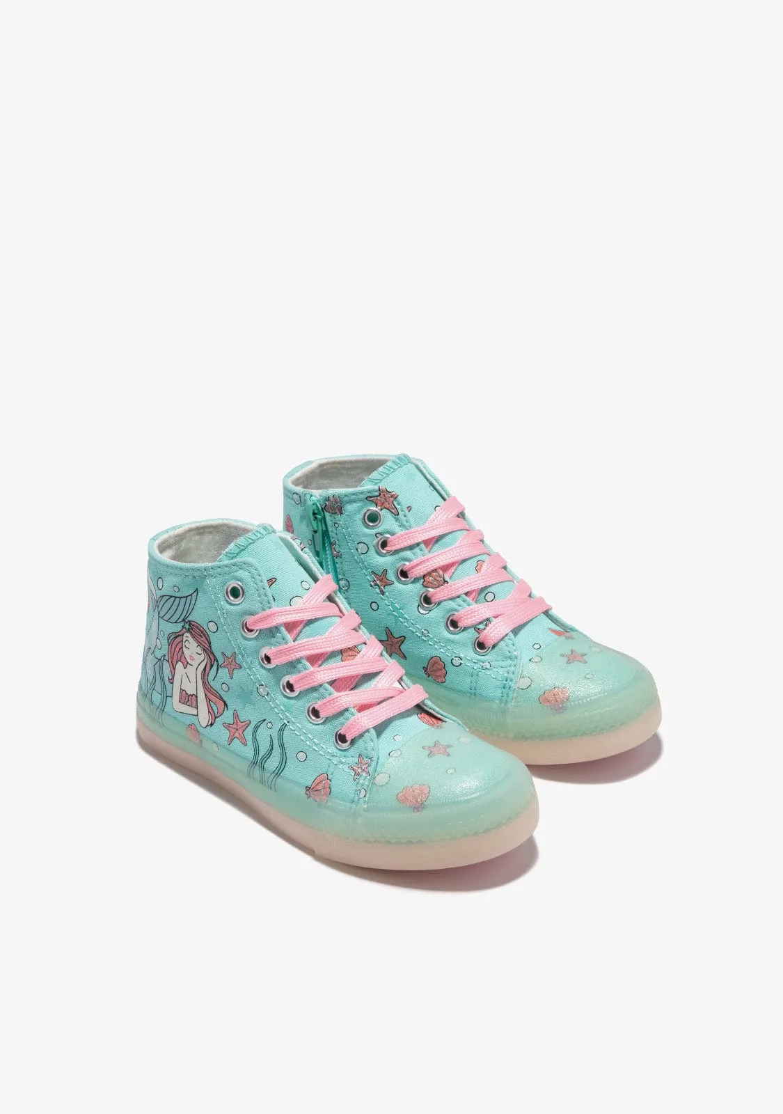 Hi Top Mermaid Sneakers
