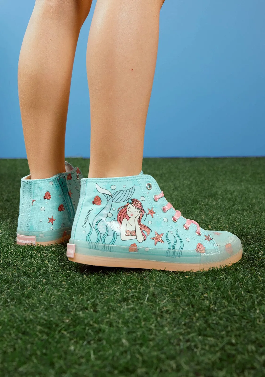 Hi Top Mermaid Sneakers