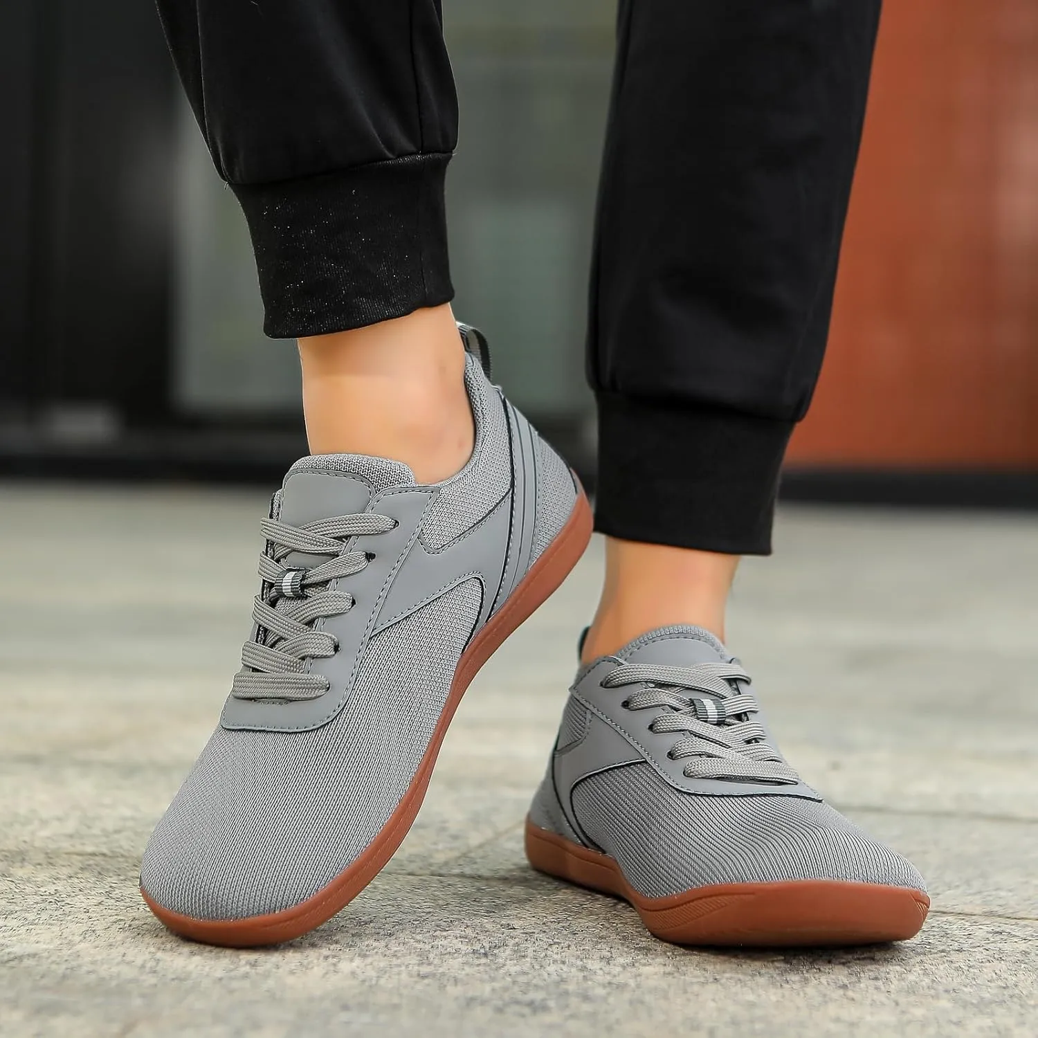 Hike Barefoot Shoes Women Wide Toe Box Zero Drop Sole Comfortable Footwear Slip On Workout Sneakers Minimalist Shoes for Running Breathable Fashion Sneakers