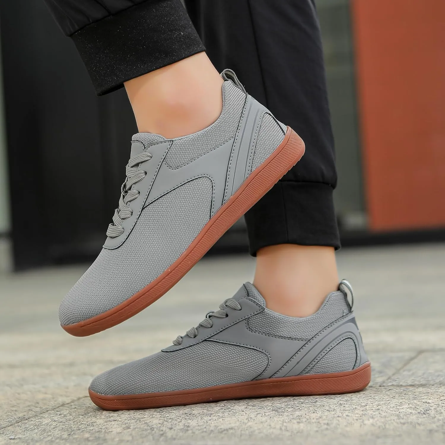 Hike Barefoot Shoes Women Wide Toe Box Zero Drop Sole Comfortable Footwear Slip On Workout Sneakers Minimalist Shoes for Running Breathable Fashion Sneakers