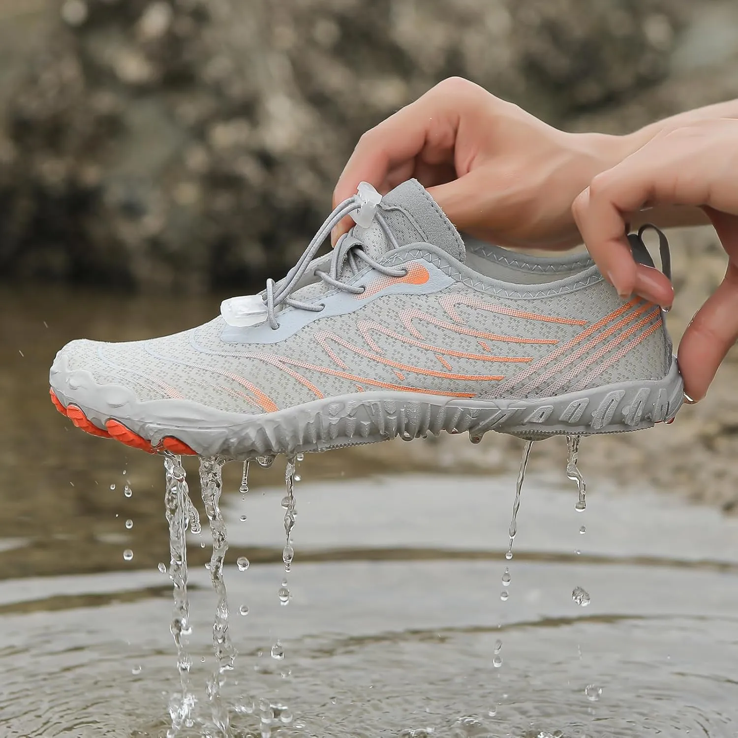 Hike Barefoot Shoes Womens Mens Footwear Pro Barefoot Shoes with Wide Toe Box Trail Running Shoes, Healthy Non-Slip Quick Dry Athletic Hiking Shoes
