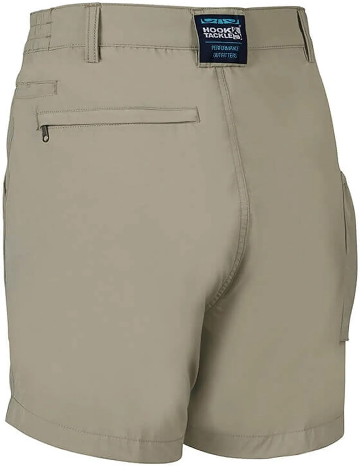 Hook & Tackle Mens Beer Can Island Stretch | Hybrid | 4-Way Stretch | Performance Fishing Short