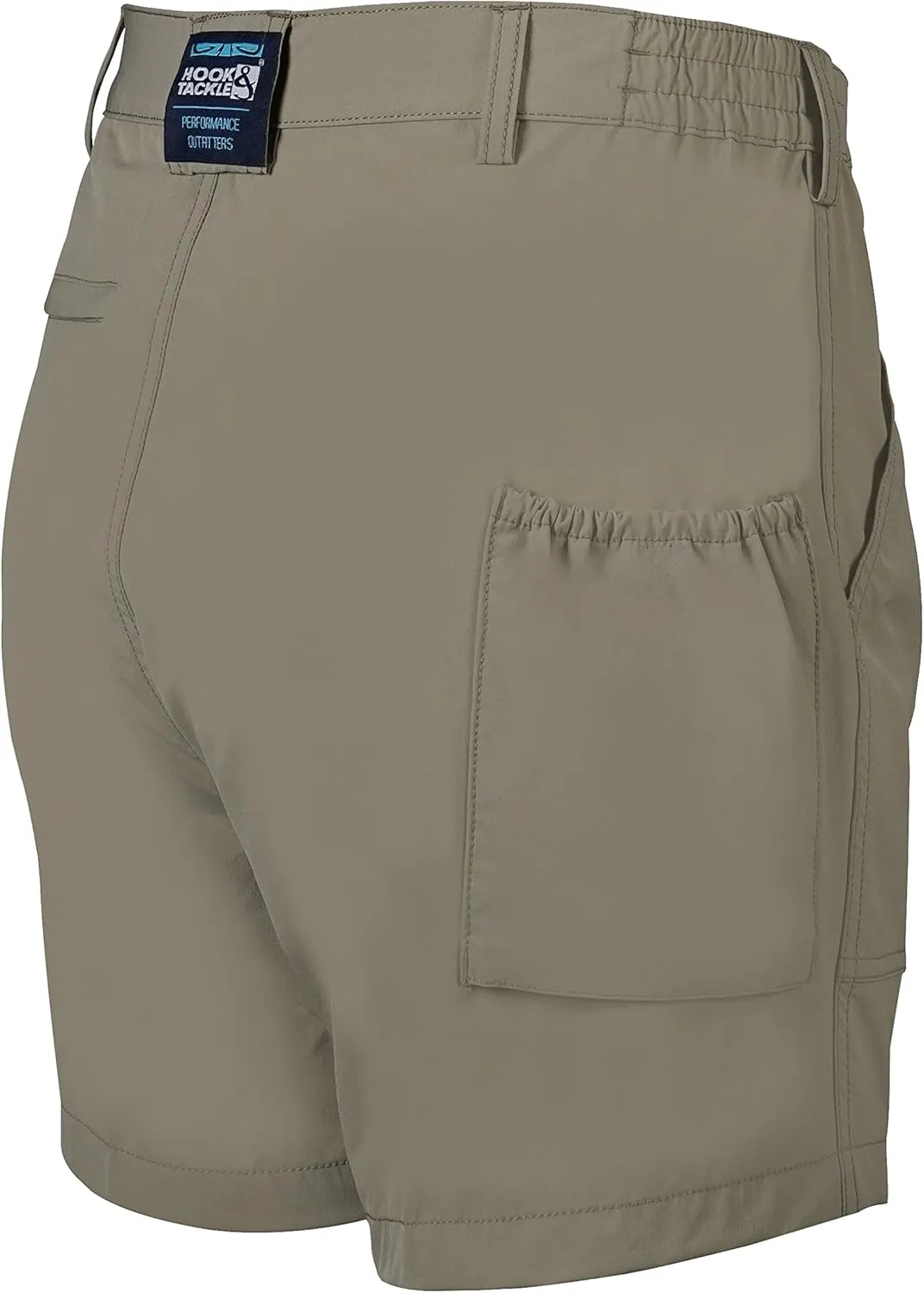 Hook & Tackle Mens Beer Can Island Stretch | Hybrid | 4-Way Stretch | Performance Fishing Short