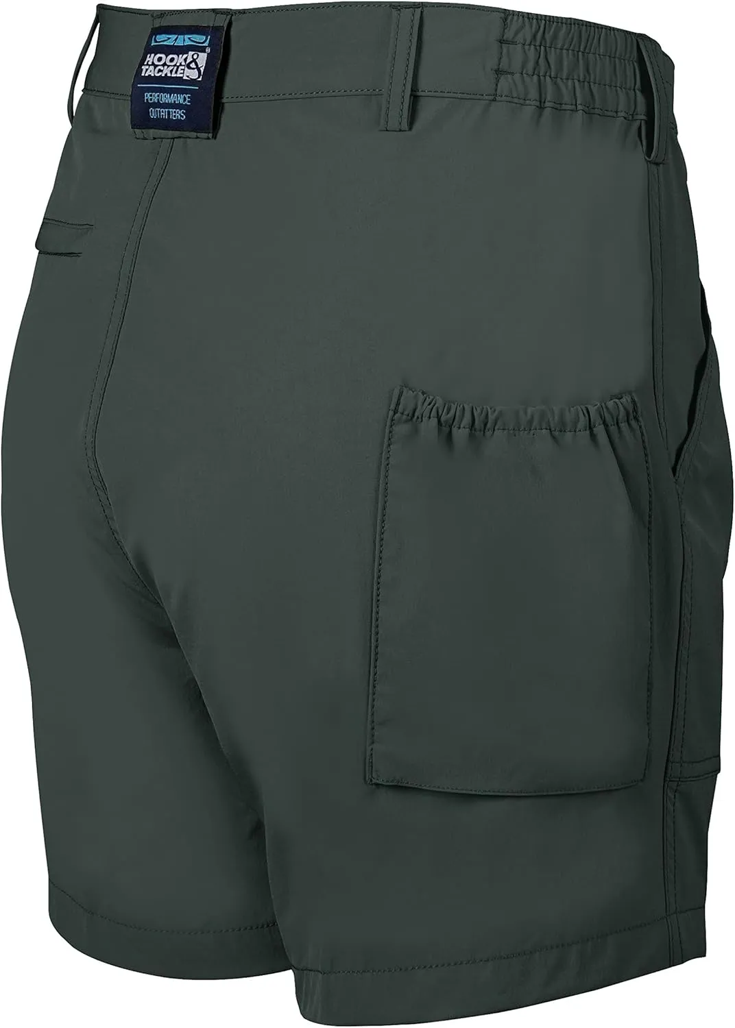 Hook & Tackle Mens Beer Can Island Stretch | Hybrid | 4-Way Stretch | Performance Fishing Short