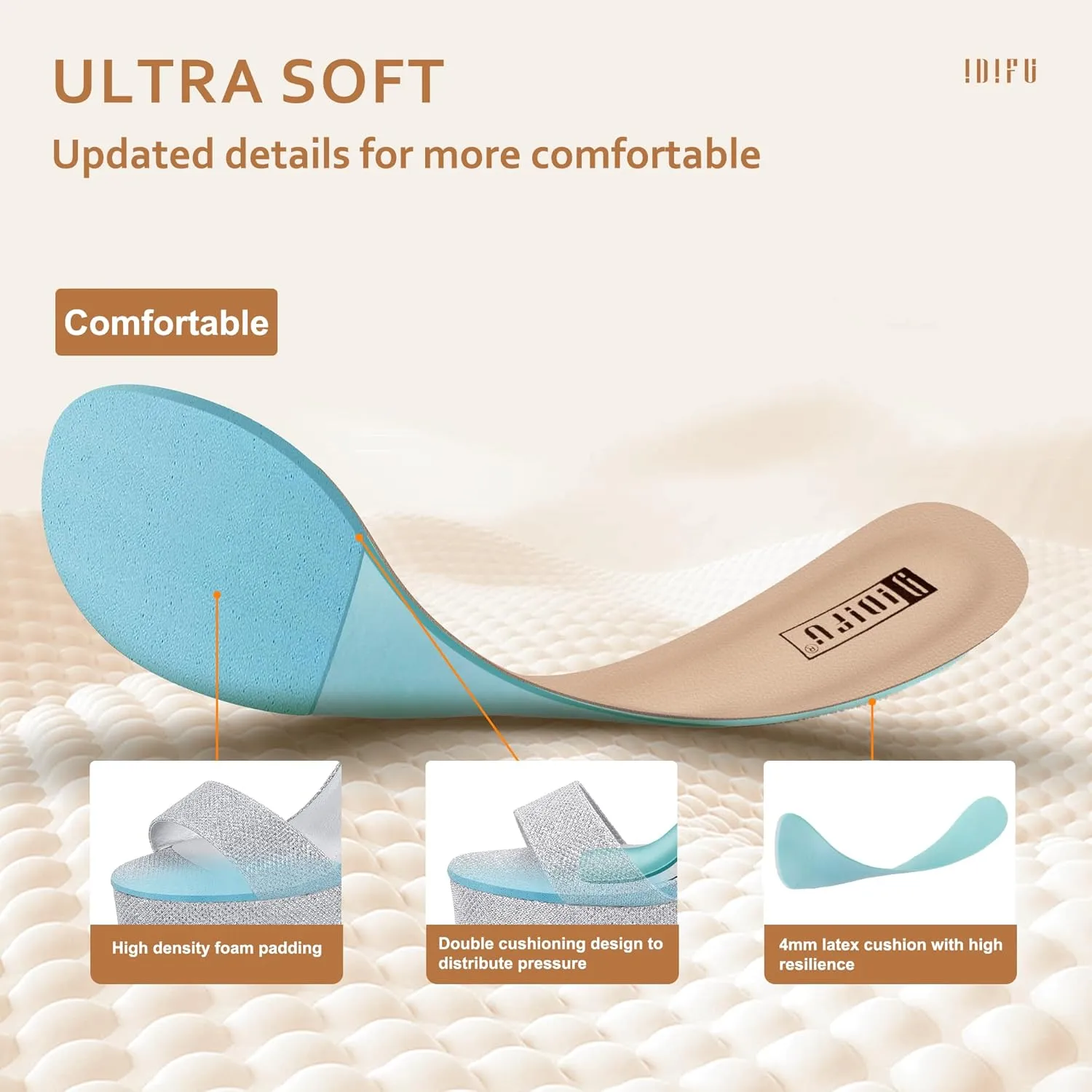 IDIFU IN5 Sabrina Platform Block Chunky High Heels Ankle Strap Heeled Sandals Sexy Wedding Party Dress Shoes for Women Open Toe Heels