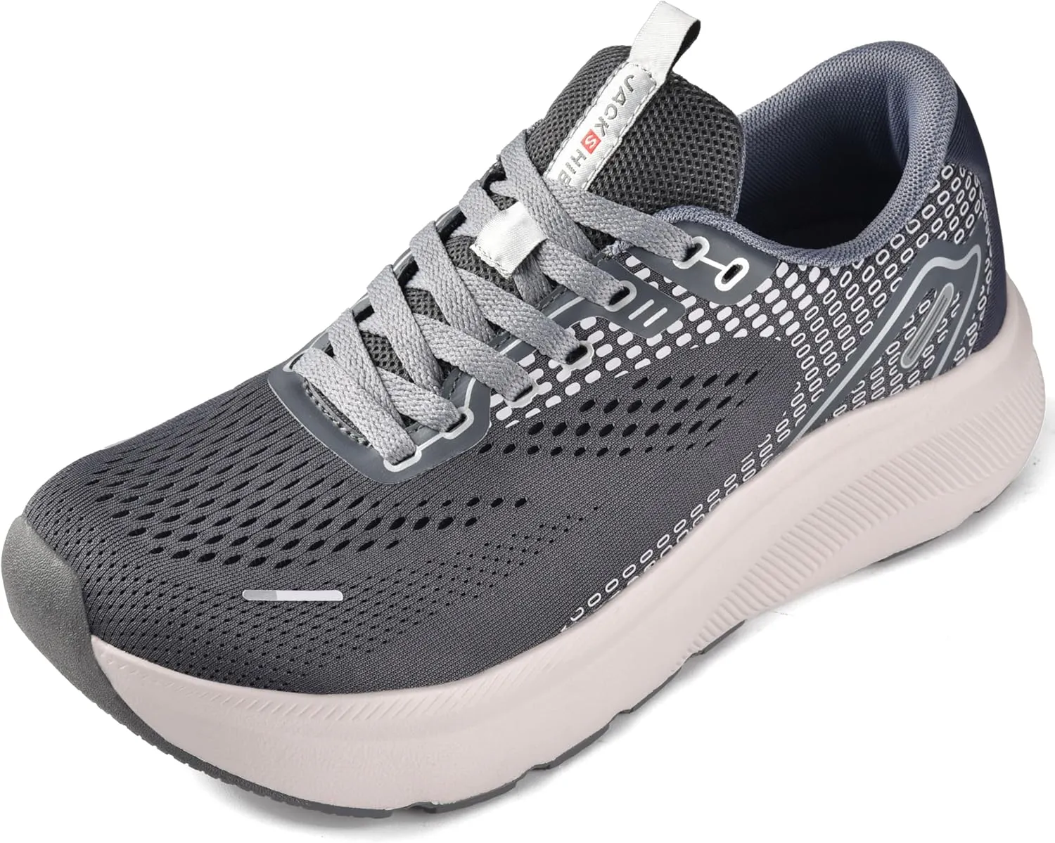 JACKSHIBO Wide Toe Box Shoes Women Arch Support Wide Sneakers for Running Walking Athletic Tennis Orthopedic Plantar Fasciitis Workout with Thick Cushion Zero Drop Sole Width Shoes