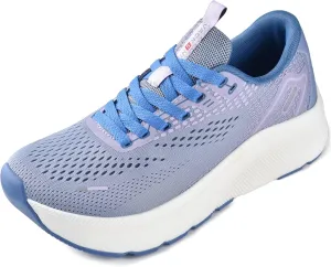 JACKSHIBO Wide Toe Box Shoes Women Arch Support Wide Sneakers for Running Walking Athletic Tennis Orthopedic Plantar Fasciitis Workout with Thick Cushion Zero Drop Sole Width Shoes