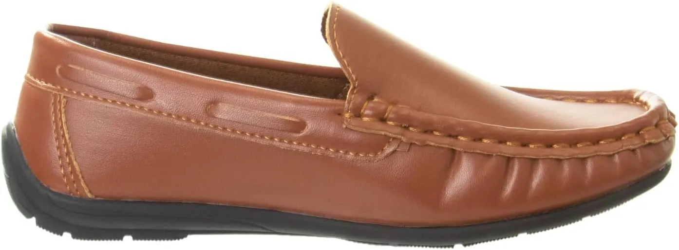 Josmo Boys?? Shoes ?C Casual Leatherette Moccasin Driving Loafers (Size: 5T-5 Big Kid)