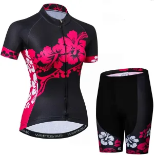 JPOJPO Women's Cycling Jersey Short Sleeve Jacket Cycling Shirt Quick Dry Breathable Mountain Clothing Bike Top