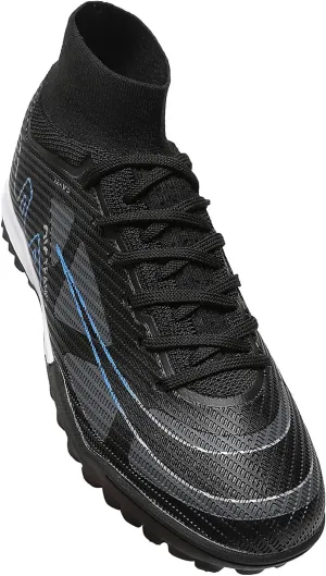 Kids Soccer Shoes Indoor Futsal Turf Big Boys Club TF Cleats Youths High Top Training Football Boots for Games Athletic