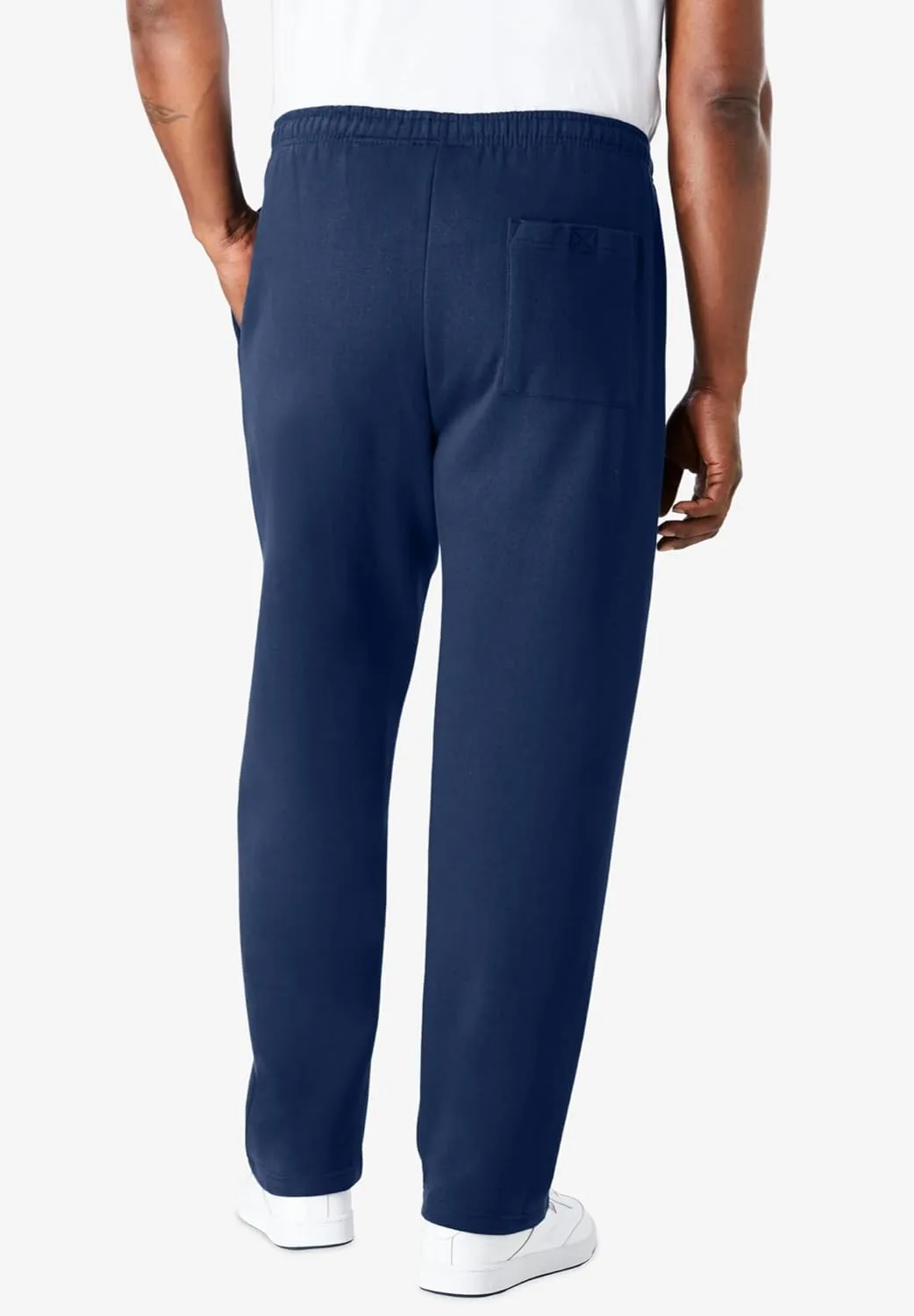 KingSize Men's Big & Tall Fleece Open-Bottom Sweatpants