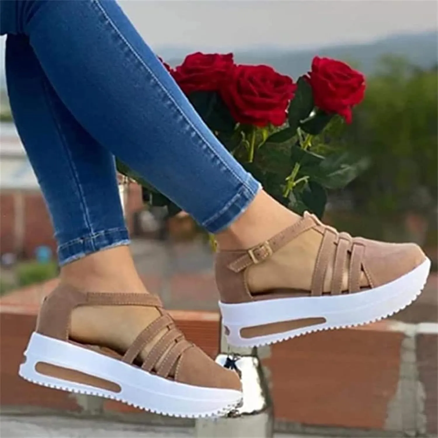 Ladmiple Sneakers For Women Slip On Wide Width Loafers Canvas Shoes Fashion Dressy Casual Summer Flats Walking Sneakers