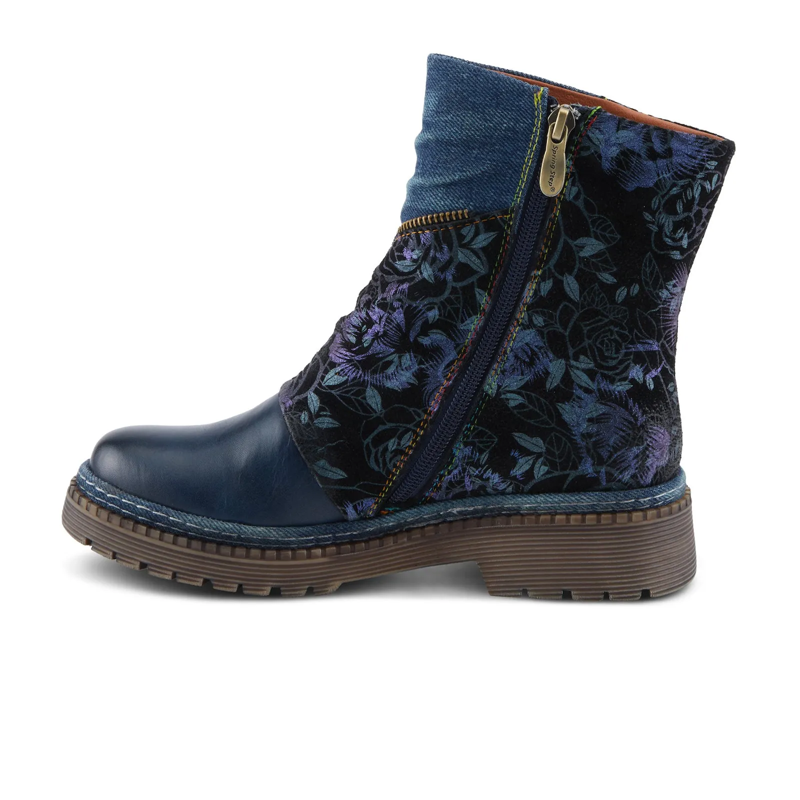 L'Artiste Avrilrose Ankle Boot (Women) - Navy Multi