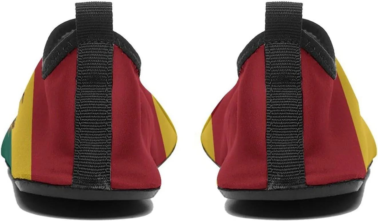 Lion of Judah Rastafara Water Shoes Quick Dry Aqua Socks Womens Men Slip On Barefoot Shoes