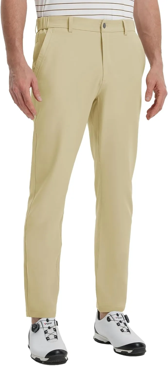 M MAELREG Golf Pants Men Lightweight with 5 Pockets - 30"/32"/34" Stretch Water-Resistant Casual Flat Front Mens Dress Pants