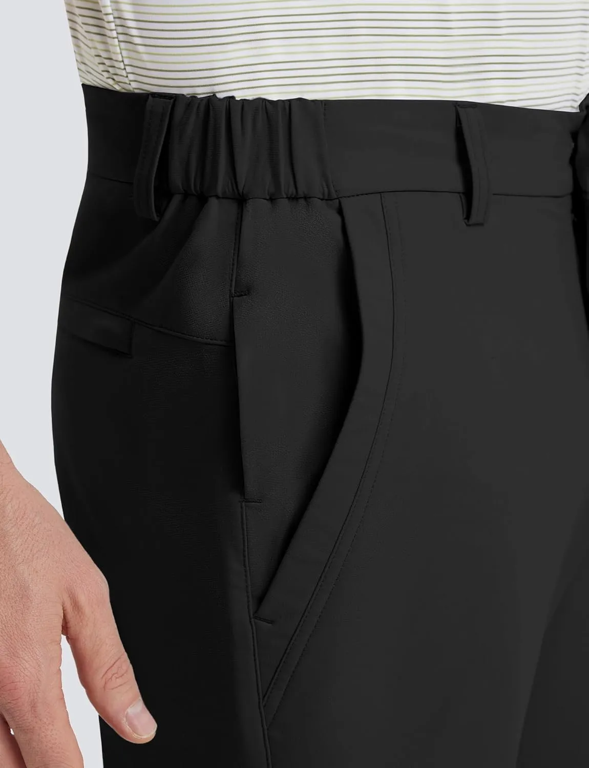 M MAELREG Golf Pants Men Lightweight with 5 Pockets - 30"/32"/34" Stretch Water-Resistant Casual Flat Front Mens Dress Pants