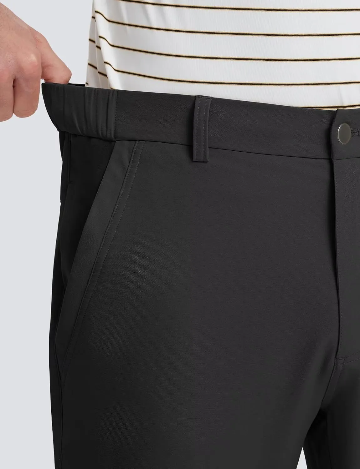 M MAELREG Golf Pants Men Lightweight with 5 Pockets - 30"/32"/34" Stretch Water-Resistant Casual Flat Front Mens Dress Pants
